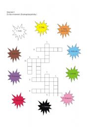 crossword colours