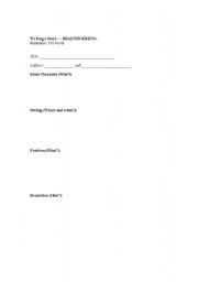 English Worksheet: Story writing worksheet