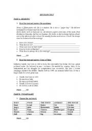 English worksheet: TEST