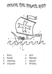 Color the pirate ship