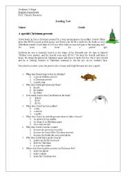 English worksheet: Christmas Present