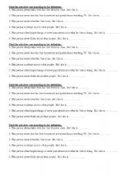 English Worksheet: personality adjectives definitions