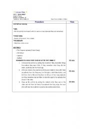 English worksheet: Lesson plan using a video ( The simpsons) 