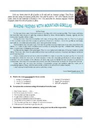 Making friends with mountain gorillas
