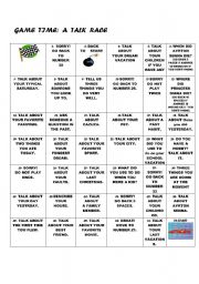 English Worksheet: game time 