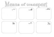 English worksheet: Means of Transport