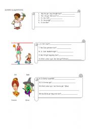 English Worksheet: Describing people