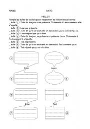English worksheet: Test 6me 