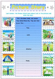 English Worksheet: Writing  :  A Picture Story  ( I )