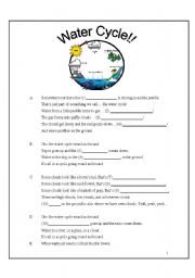 Water Cycle Song (with fill in the blanks)