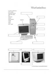English Worksheet: Workstation (PC Computer)