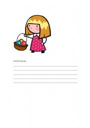 English worksheet: Describe this girl