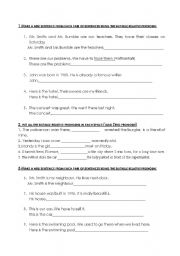 English Worksheet: relative pronouns