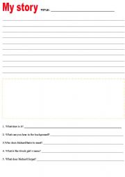 English worksheet: MY STORY