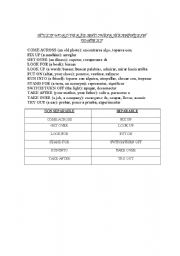 English worksheet: Multi-word verbs and their meaning in context