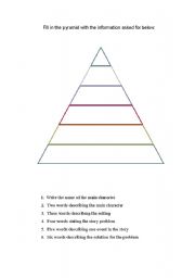 English worksheet: pyramid