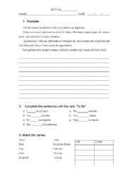 English worksheet: Revising