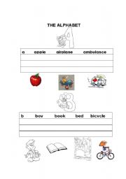 English worksheet: little alphabet1