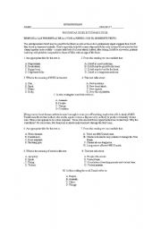 English Worksheet: reading exercises