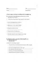 English Worksheet: Poetry Review