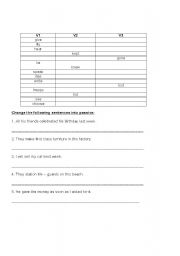 English worksheet: Passive 2