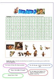 Ice Age 3 Worksheet 3 pages 