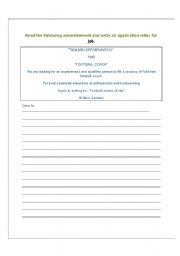 English worksheet: Formal Letter