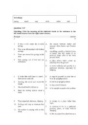 English worksheet: verb exercises