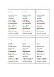 color idioms(bookmark)