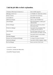 English Worksheet: Jobs exercise