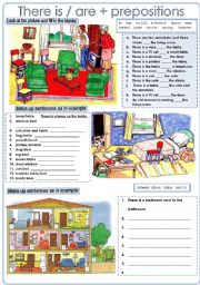 There is/are + prepositions