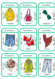 Clothes Game Cards (1 of 2)