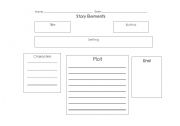 English worksheet: Story Elements