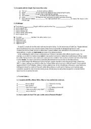 English Worksheet: Tenses tips