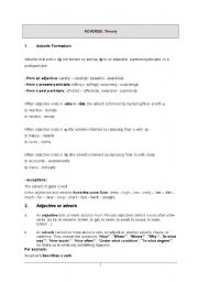 English Worksheet: Adverbs 