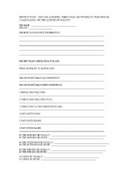 English Worksheet: TALK ABOUT YOUR FRIENDS