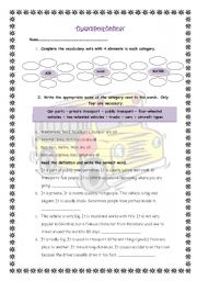 English Worksheet: Transportation