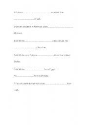 English Worksheet: Be 