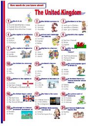 The United Kingdom - Quiz