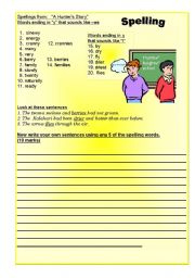 English Worksheet: The Hunters Story part  2