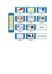 English Worksheet: Colors and fruits