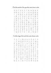 English worksheet: months wordsearch