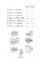 English worksheet: read and write