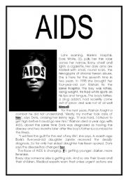 AIDS - Reading comprehension (three pages)