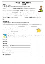 English Worksheet: Make own stories