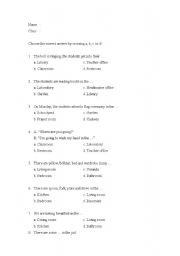 English Worksheet: vocabulary