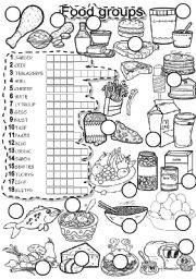 FOOD GROUPS PUZZLE