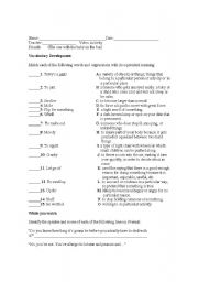 English Worksheet: Friends (The one with the baby on the bus)