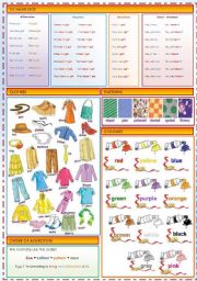 To Have got / Clothes / Patterns / colours / Order of adjectives