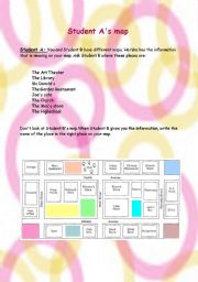 The Map Game-(Information gap activity)